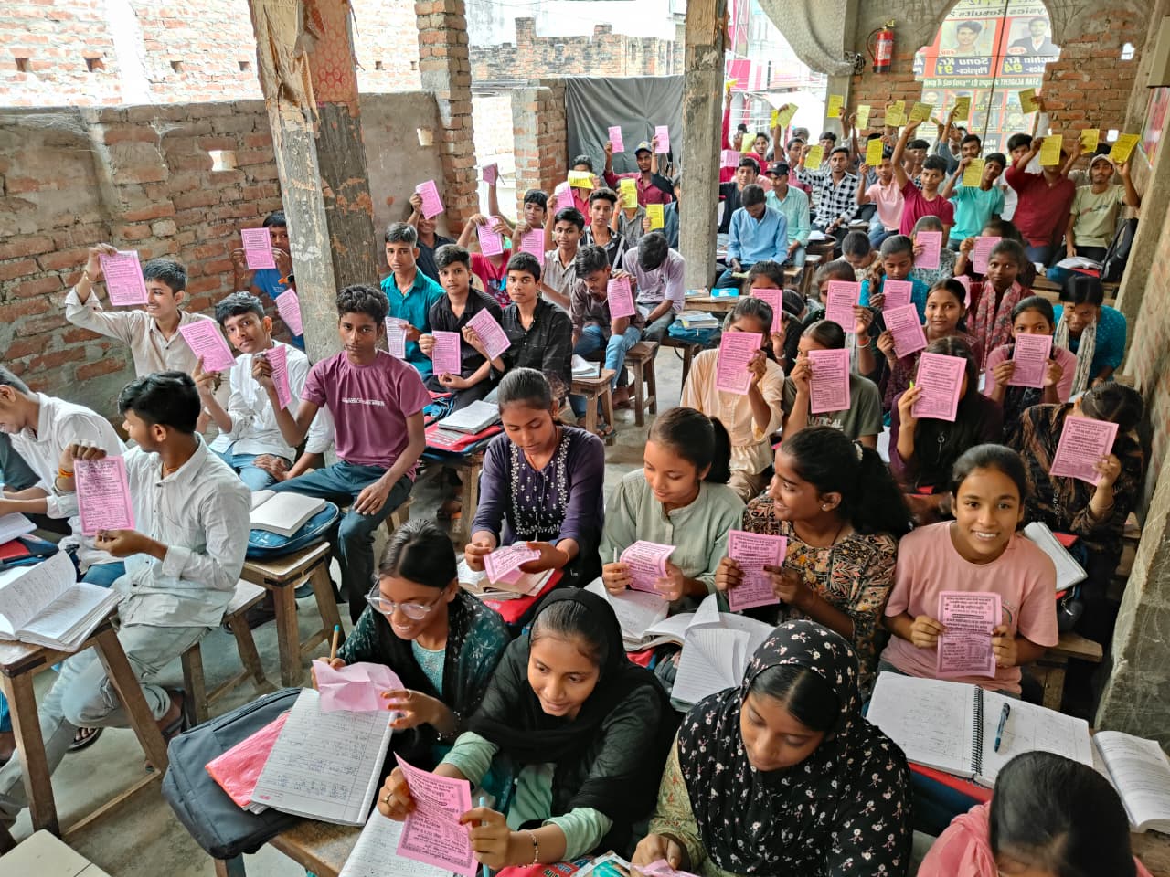 Students learning about the scholarship programme — Nirmali · 2025