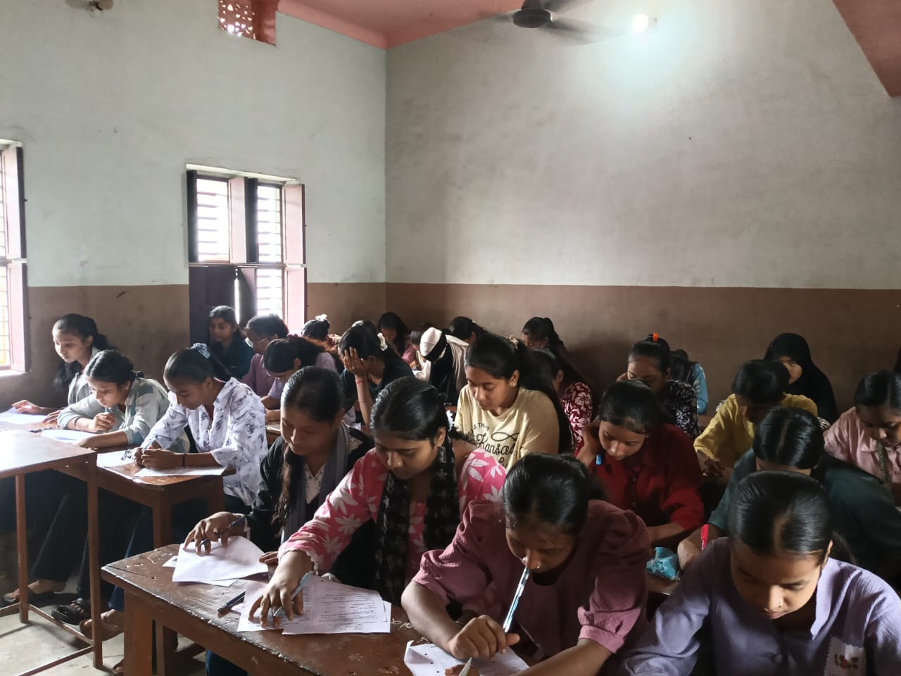 Examination in progress — Nirmali